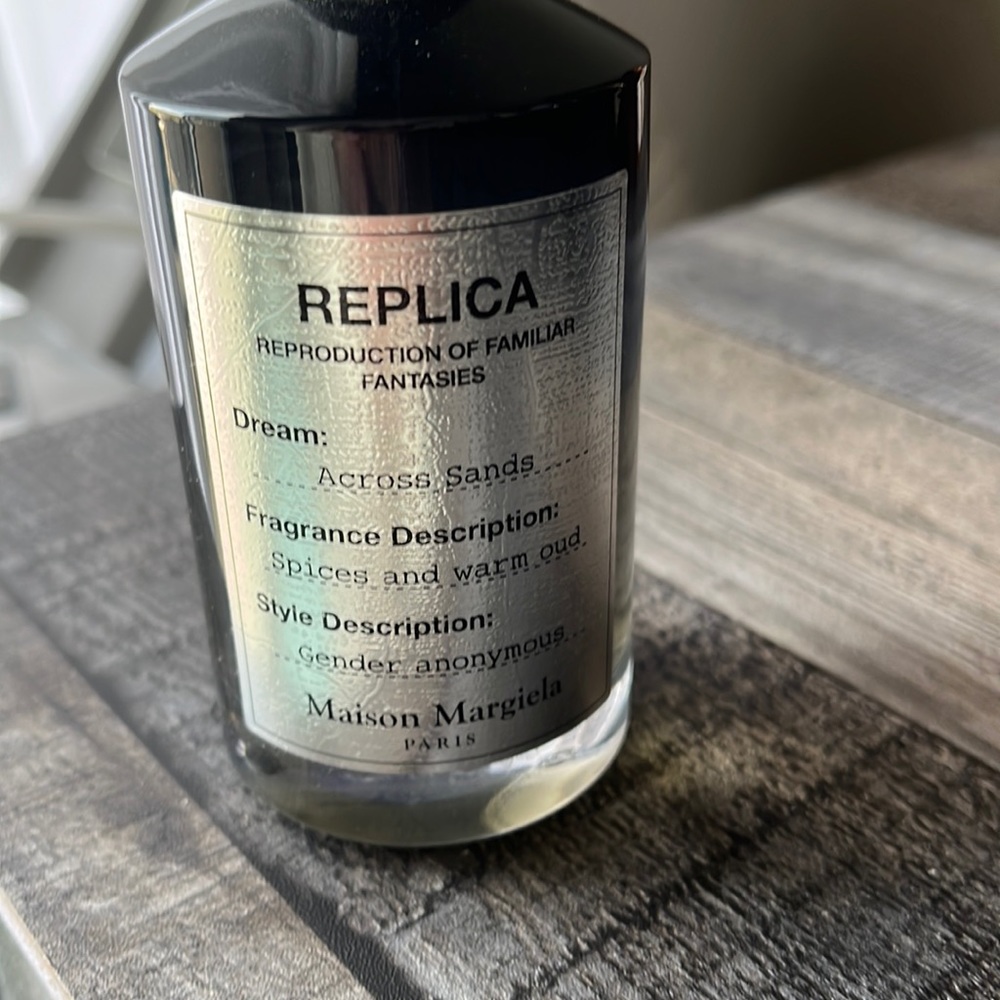 Maison Martin Margiela Replica Across Sands Black and Silver Bottle